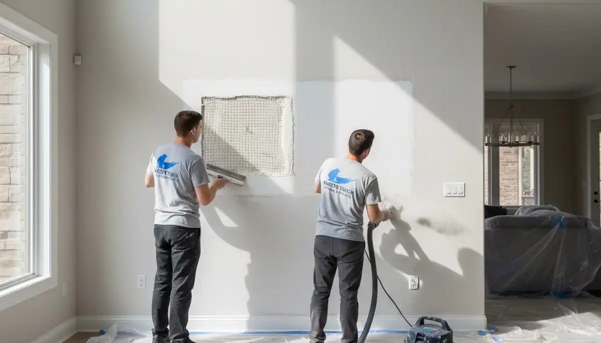 Drywall repair in Los Angeles, CA for cracks, holes, and water damage by Los Angeles Paint Pros