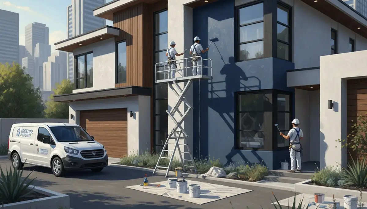 Exterior house painting in Los Angeles, CA by Los Angeles Paint Pros