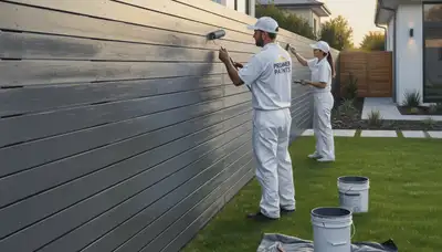 Fence painting in Los Angeles, CA for sun and coastal weather protection