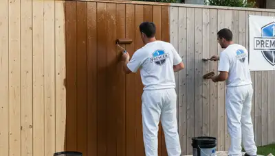 Fence painting service in Los Angeles, CA for sun and coastal weather protection