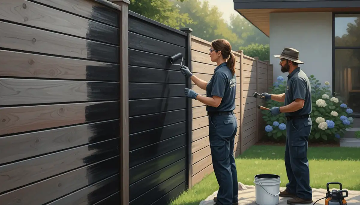 Fence painting service in Los Angeles, CA for sun and coastal weather protection