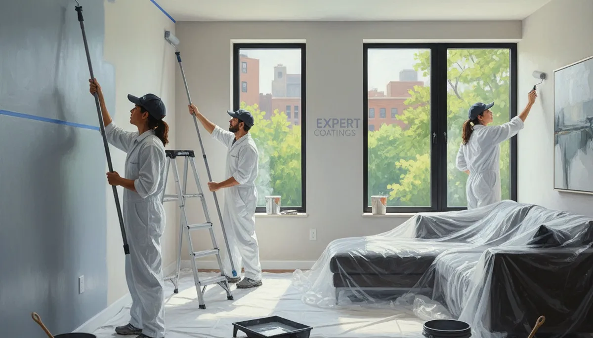 Interior house painting in Los Angeles, CA by professional painters for a clean, durable finish