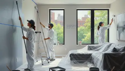 Interior house painting in Los Angeles, CA by professional painters for a clean, durable finish