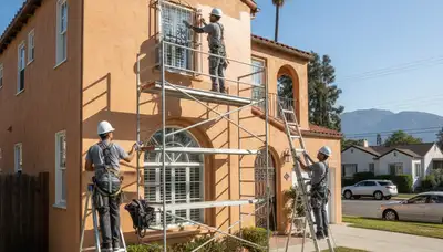 Painting company team in Los Angeles, CA providing professional interior and exterior painting services