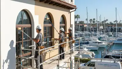 Painting contractor in Los Angeles, CA providing professional interior and exterior painting services