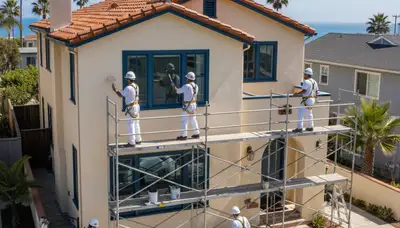 Painting crew providing interior and exterior painting services in Los Angeles, CA