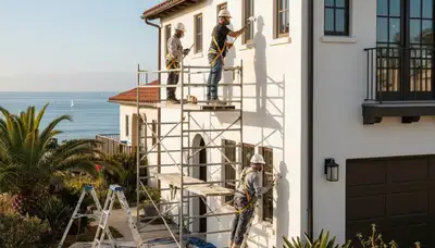 Painting company team serving Los Angeles, CA with professional interior and exterior house painting services