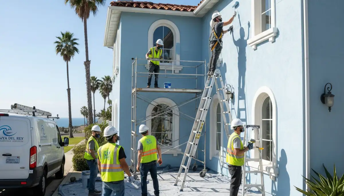 Painting contractors in Los Angeles, CA providing professional interior and exterior painting services
