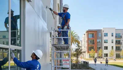 Los Angeles, CA painting company crew providing professional interior and exterior painting services