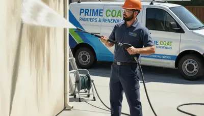Los Angeles, CA pressure cleaning for driveways and siding by Los Angeles Paint Pros