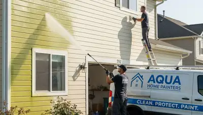 Vinyl siding pressure cleaning in Los Angeles, CA to remove dirt and restore curb appeal